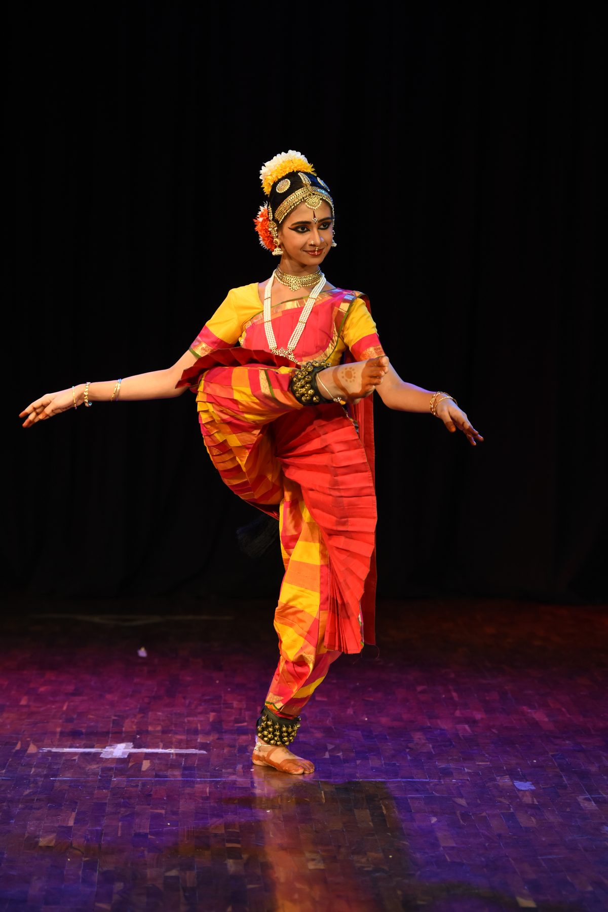 A student during her Rangapravesham